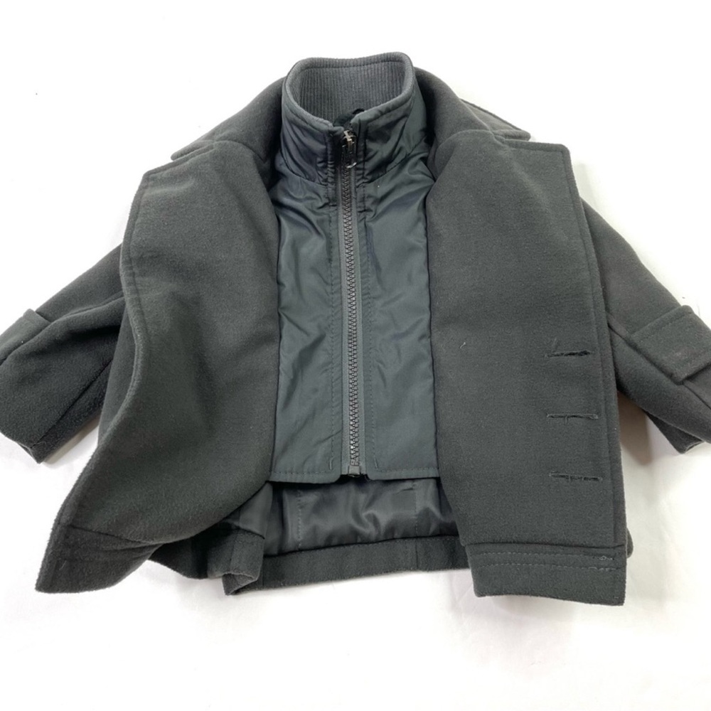 London Fog Gray Pea Coat - Picture 2 of 6